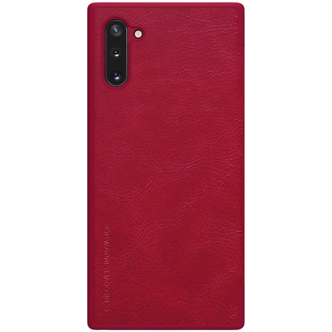 Bao Da Nillkin QIN Cho Samsung Galaxy Note 10 / Note 10 5G (Màu Đỏ)