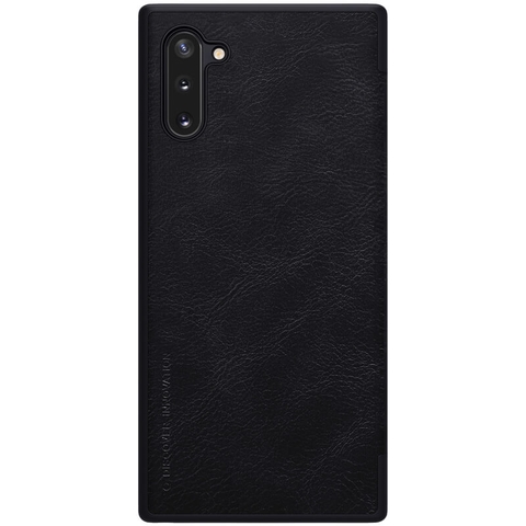 Bao Da Nillkin QIN Cho Samsung Galaxy Note 10 / Note 10 5G (Màu Đen)