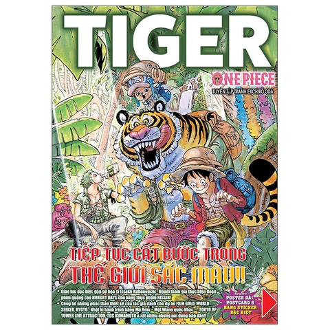 One Piece Color Walk Tiger - Tuyển Tập Tranh Eiichiro Oda - Tập 9 - Tặng Kèm Postcard + Bảng Sticker + Poster Gập (Số Lượng Có Hạn)
