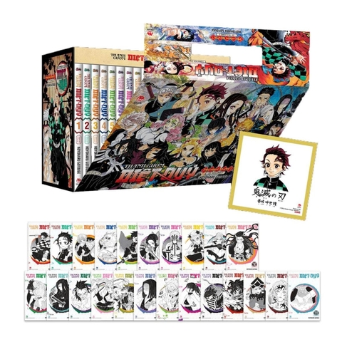 Premium Boxset Thanh Gươm Diệt Quỷ: Kimetsu No Yaiba (Hộp 23 Tập) - Tặng 23 Bìa Áo Đặc Biệt ,1 Shikishi (Số Lượng Có Hạn)