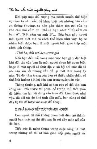Tài Ăn Nói Của Người Phụ Nữ - Khéo Ăn Nói Sẽ Có Được Thiên Hạ (Tai Bản 2022)
