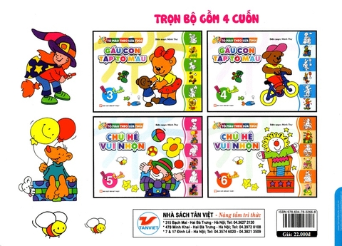 Tô Màu Theo Lứa Tuổi - Chú Hề Vui Nhộn (Dành Cho Bé 5 Tuổi)