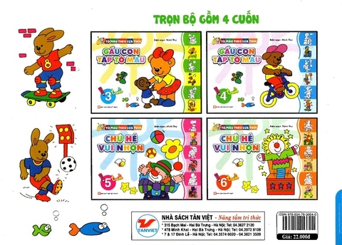 Tô Màu Theo Lứa Tuổi - Gấu Con Tập Tô Màu (Dành Cho Bé 4 Tuổi)
