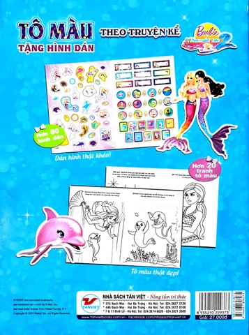 Tô Màu Theo Truyện Kể - Barbie Nàng Tiên Cá