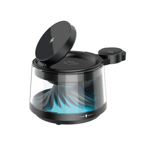 Bộ Sạc Không Dây WiWU Flow W039 5 Trong 1 - Hàng Chính Hãng