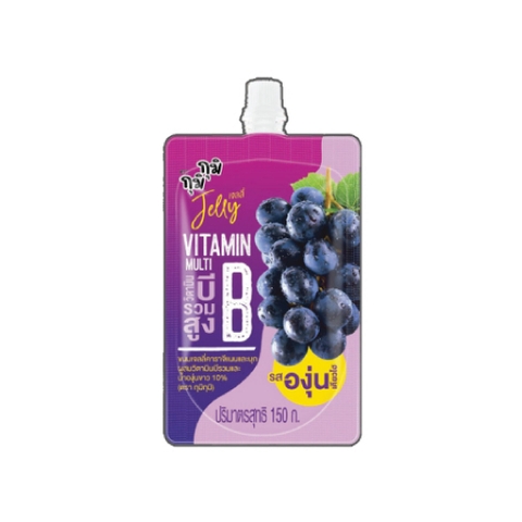 Nước Thạch Jelly Gumi Gumi Vitamin B Vị Nho 135g