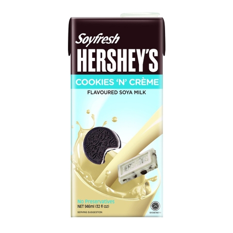 Sữa Đậu Nành Hersheys Soyfresh Vị Cookies N Crème 946 ml