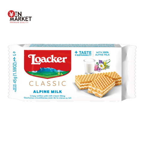 Bánh xốp vị sữa Loacker Classic Milk