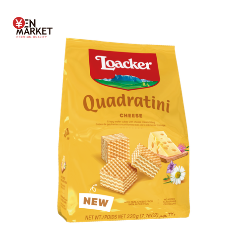 Bánh xốp vị phô mai Loacker Quadratini Cheese