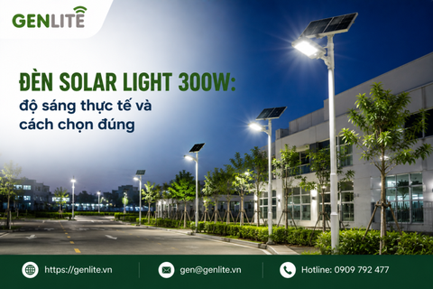 Đèn Solar Light 300W: độ sáng thực tế và cách chọn đúng