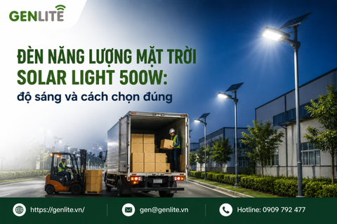 Đèn năng lượng mặt trời Solar Light 500W: độ sáng và cách chọn đúng