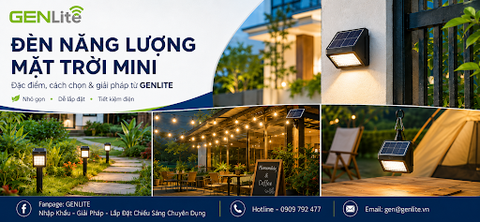 Đèn năng lượng mặt trời mini: Đặc điểm, cách chọn và giải pháp