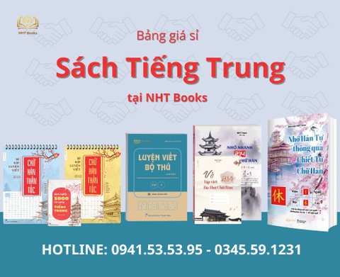 Bảng Giá Sỉ Sách Tiếng Trung, Vở Luyện Viết Chữ Hán Tại NHT Books