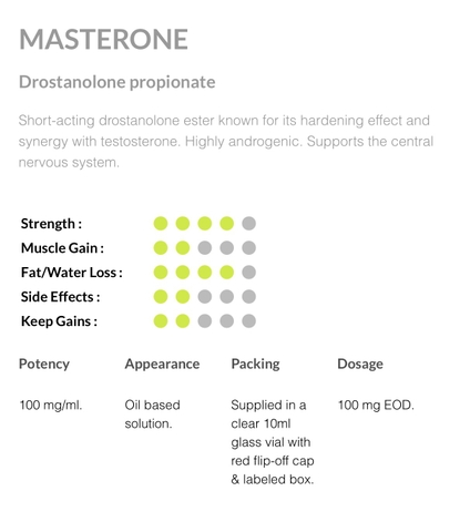 Masterone E (Drostanolone Propionate 100Mg/Ml) - Pharmacom Labs- Lọ 10ml