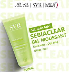 Gel Rửa Mặt SVR Sebiaclear Gel Moussant 200ml