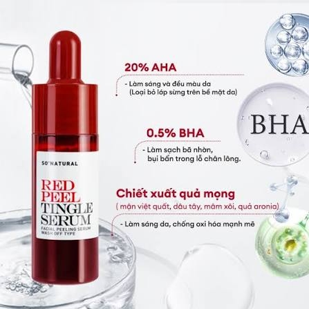 Tinh Chất So Natural Red Peel Tingle Serum 11ml
