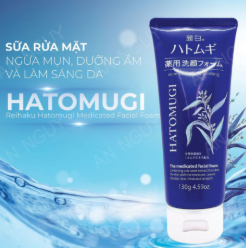 Sữa Rửa Mặt Hatomugi Acne Care & Facial Washing 130g