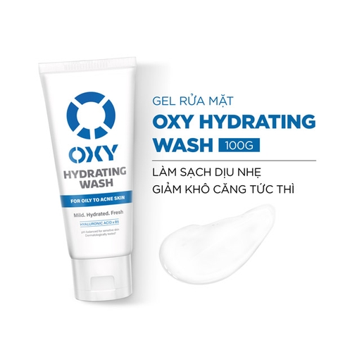 (Rohto) Gel Rửa Mặt Oxy Hydrating Wash 100g