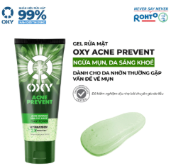 (Rohto) Gel Rửa Mặt Oxy Acnes Prevent 100g
