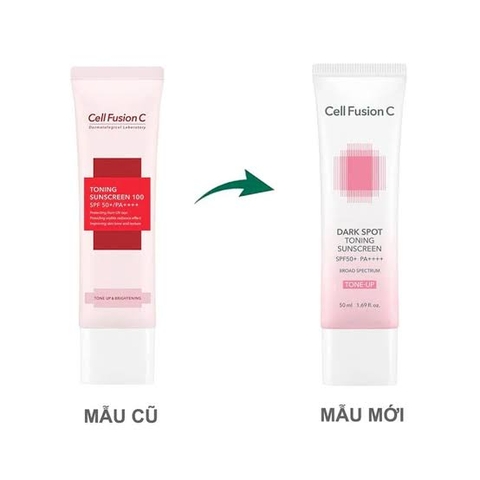 Kem Chống Nắng Cell Fusion C Aqua Tone Up Sunscreen 100 SPF 50+ PA++++ 50ml