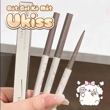 Bút Gel Kẻ Mắt Lâu Trôi Ukiss Fine Matte Sharping Gel Eyeliner