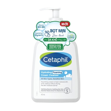 Sữa Rửa Mặt Cetaphil Hydrating Foaming Cream Cleanser
