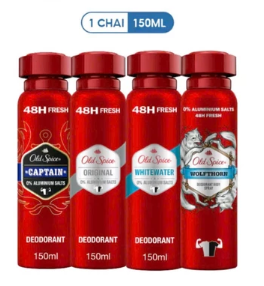 Xịt Khử Mùi Old Spice Deodorant Body Spray 150ml