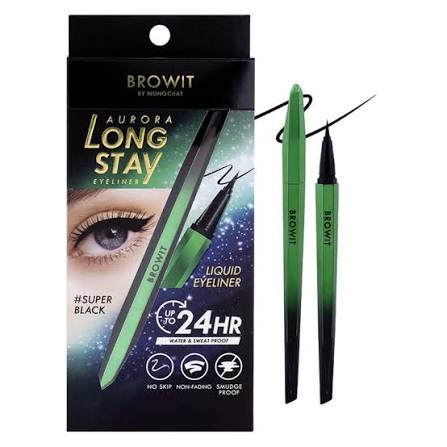 Kẻ Mắt Browit By Nong Chat Aurora Long Stay Eyeliner - Super Black
