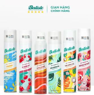 Dầu Gội Khô Batiste Instant Hair Refresh Dry Shampoo 200ml
