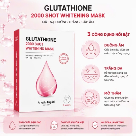 Mặt Nạ Angel's Liquid 2000 Shot Whitening Mask 25ml