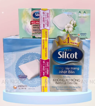 Combo 2 Hộp Bông Tẩy Trang Silcot Xanh Dương-Tặng 1 Hộp Bông Tẩy Trang Nhỏ