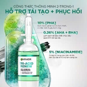 Dưỡng Chất Garnier Tri-Acid Renew Skin Renewal Concentrate 20ml