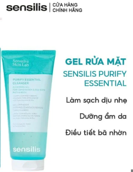 Sữa Rửa Mặt Sensilis Purify Essential Cleanser 200ml