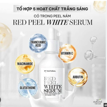 Tinh Chất So'Natural Red Peel White Serum