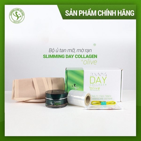 Bộ Đai Định Hình Tan Mỡ Slimming Day Collagen + Olive