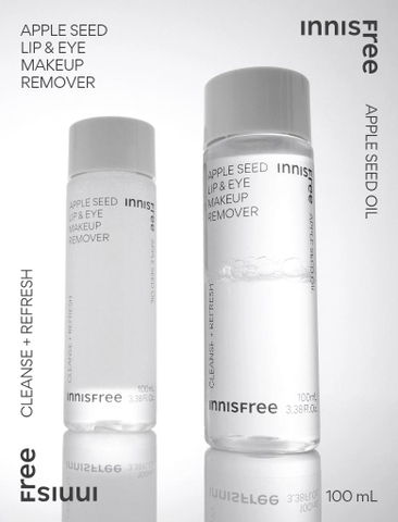 Nước Tẩy Trang Mắt Môi Innisfree Apple Seed Lip & Eye Makeup Remover 100ml