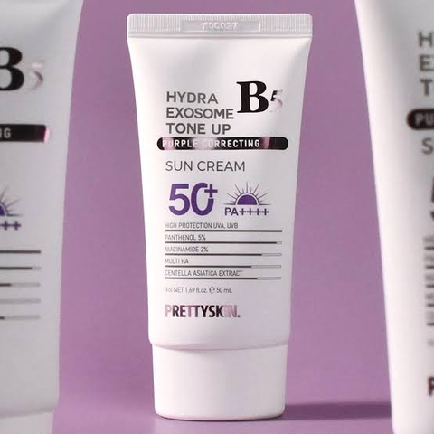 Kem Chống Nắng Prettyskin Hydra Exosome Tone Up Purple Correcting Sun Cream SPF50+PA++++ 50ml