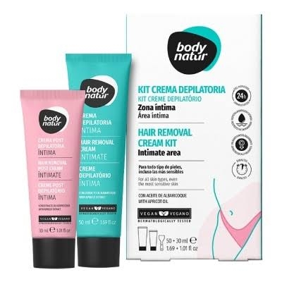 Bộ Kem Tẩy Lông Vùng Kín Body Natur Hair Removal Cream Kit Intimate Are 50ml + 30ml
