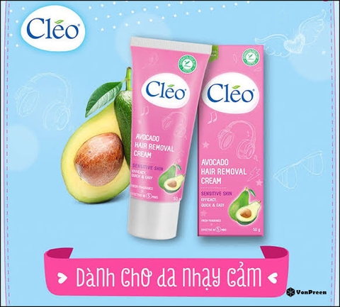 Kem Tẩy Long Da Nhạy Cảm Cleo Hair Remoal Cream Sensitive Skin 50g