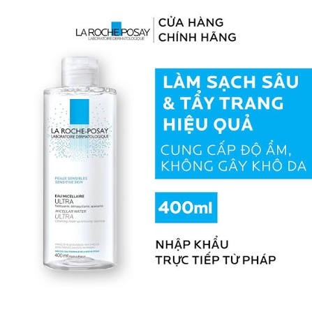 Nước Tẩy Trang  La Roche-Posay Micellar Water Ultra Sensitive Skin 400ml