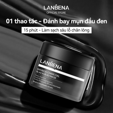 Mặt Nạ Lột Mụn Đầu Đen Lanbena Bamboo Charcoal Blackhead Mask 30g