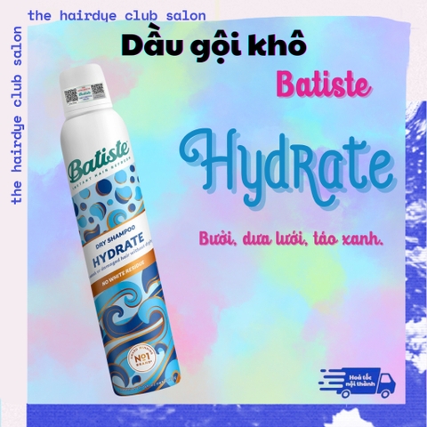 KM Dầu Gội Khô Batiste Dry Shampoo & Hydrate 200ml