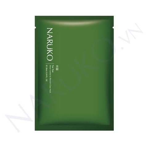 Mặt Nạ Giảm Mụn Naruko Tea Tree Shine Control And Blemish Clear Mask