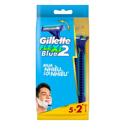 Dao Cạo Gillette Blue 2 Flexi 7 Cây