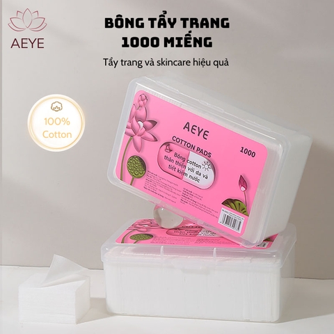 VN- A003 1000 Miếng Bông Tẩy Trang Dạng Mỏng AEYE