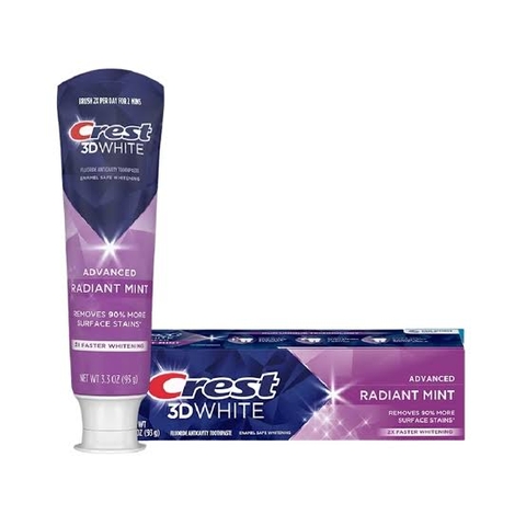 Kem Đánh Răng Crest 3D White Advanced Radiant Mint 93g