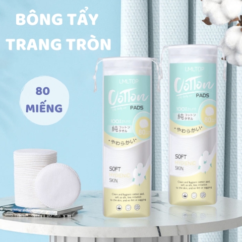 SY420 Bông Tẩy Trang 80 Miếng LMLTOP