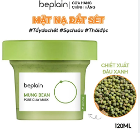 Mặt Nạ Đất Sét Beplain Mung Bean Pore Clay 120ml