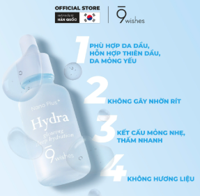 Tinh Chất Dưỡng 9 Wishes Hydra Ampule Nano Plus+ 30ml