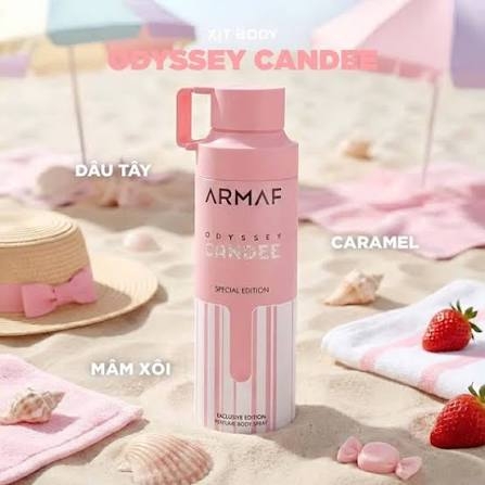 Xịt Thơm Body Armaf Odyssey Candee Special Edition Perfume Body Spray 200ml
